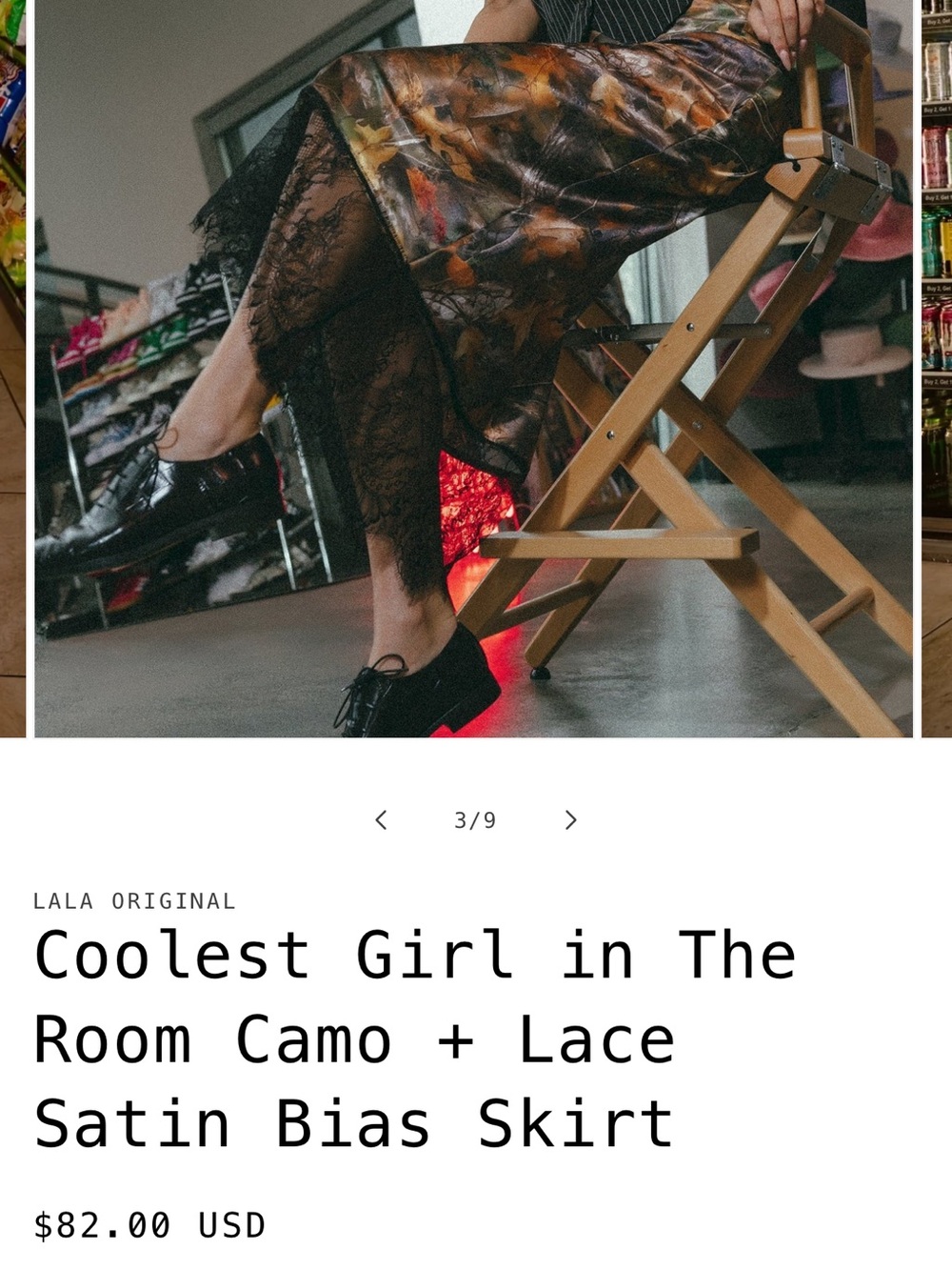 DIL Camo Skirt NWT